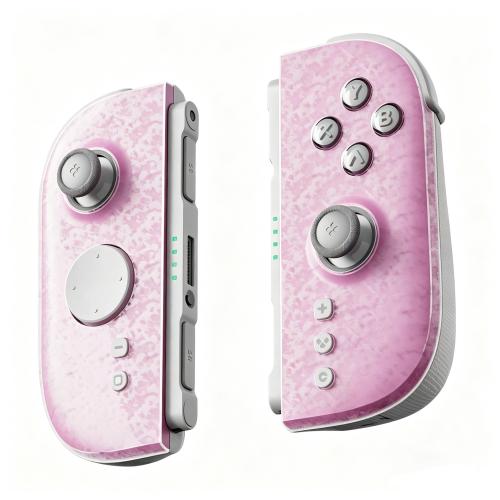 Clear RGB Glow Switch2 JoyCon Carbon-Fiber Texture