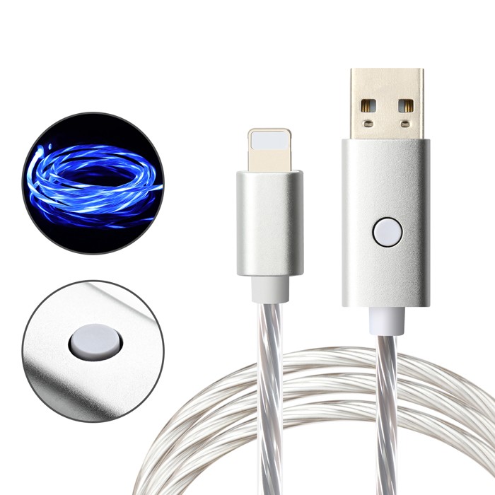 Lightning LED Glowing Charing Sync Cable for Gaming & Apple IS-01L - 副本