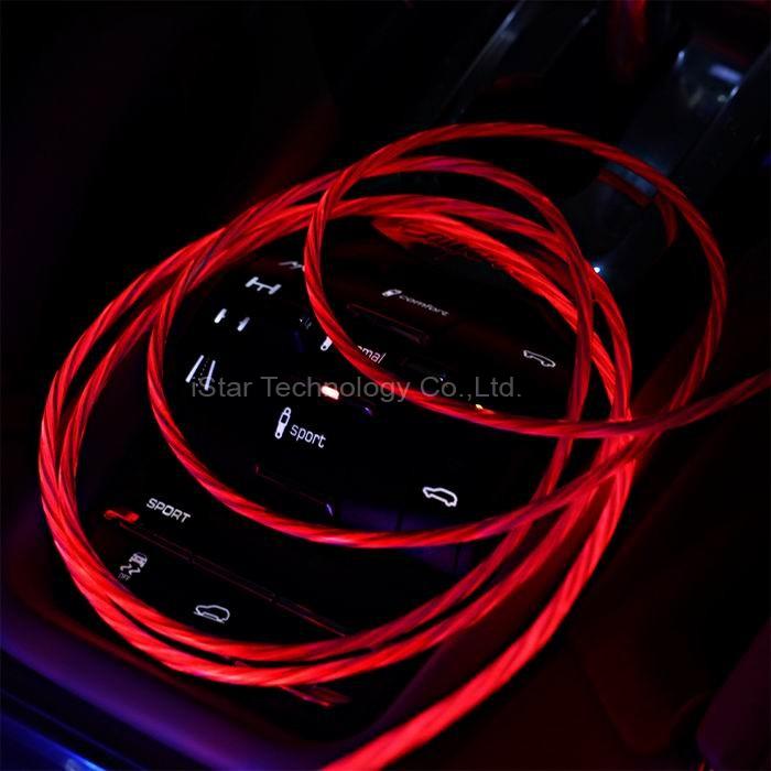 Type C L Shape Plug Luminous Charing Sync Cable for  Nintendo Switch & Game IS-03T