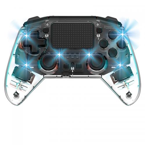 PS4 Dual Shock transparent Controller with RGB LED YP01-2