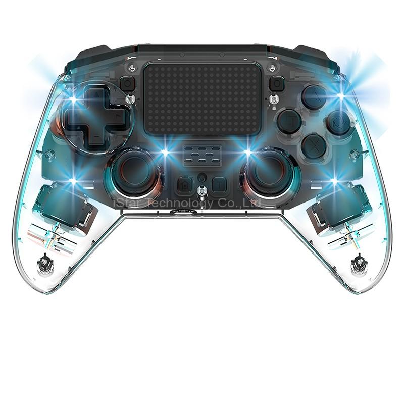 PS4 Dual Shock transparent Controller with RGB LED YP01-2